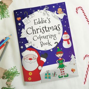 Personalised Christmas Elf Colouring Book