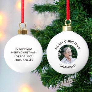 Personalised Photo Christmas Tree Bauble