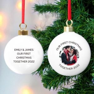 Personalised Photo Christmas Tree Bauble