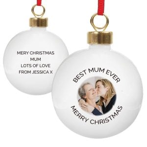 Personalised Photo Christmas Tree Bauble