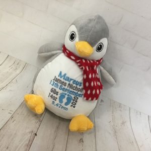 Personalised Mumbles Penguin Teddy Soft Toy