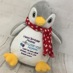 Personalised Mumbles Penguin Teddy Soft Toy