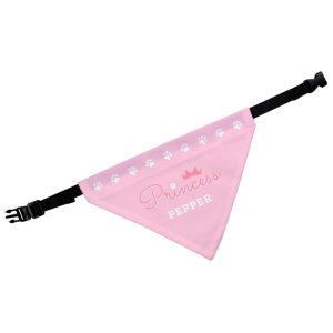 Personalised Princess Pink Dog Bandana
