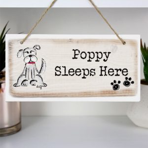 Personalised Dog Wooden Sign
