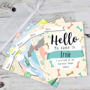 Personalised Puppy Milestone Moments Cards