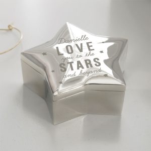 Personalised Love You To The Stars Star Trinket Box