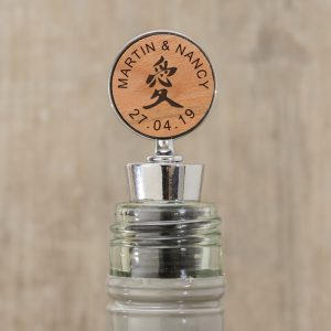 Personalised Feng Shui 'Love' Wine Bottle Stopper