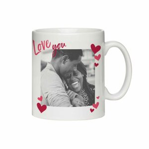 Love You Photo Upload Ceramic Mug