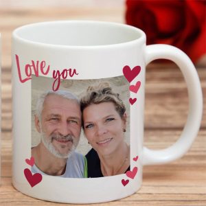 Love You Photo Upload Ceramic Mug
