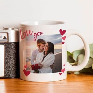 Love You Photo Upload Ceramic Mug