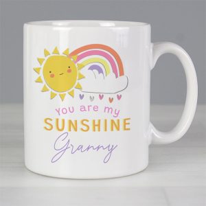Personalised You Are My Sunshine Ceramic Mug