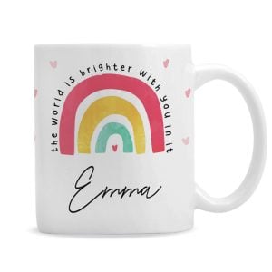 Personalised You Make The World Brighter Ceramic Mug