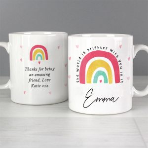 Personalised You Make The World Brighter Ceramic Mug