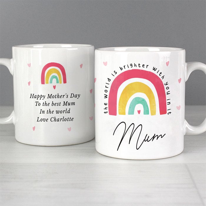 Personalised You Make The World Brighter Ceramic Mug