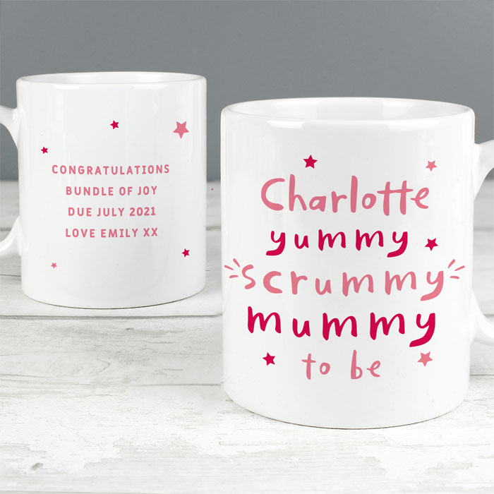Personalised Yummy Scrummy Mummy To Be Mug