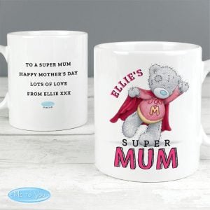 Personalised Me To You Ceramic Super Mum Mug