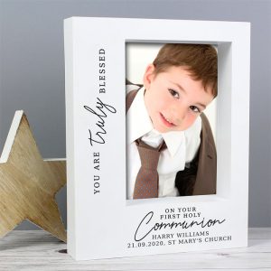 5x7 Personalised Truly Blessed 1st Holy Communion Box Frame