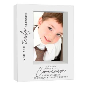 5x7 Personalised Truly Blessed 1st Holy Communion Box Frame