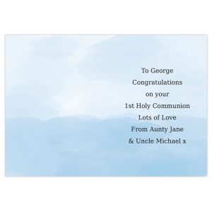 Personalised Boy's First Holy Communion Card