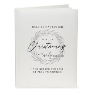 Personalised Truly Blessed Christening Album With Sleeves