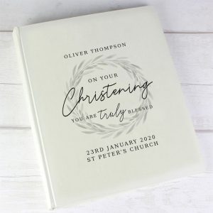 Personalised Truly Blessed Christening Album With Sleeves