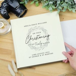 Personalised Truly Blessed Christening Album With Sleeves