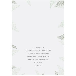 Personalised Baptism Card