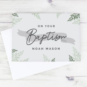 Personalised Baptism Card