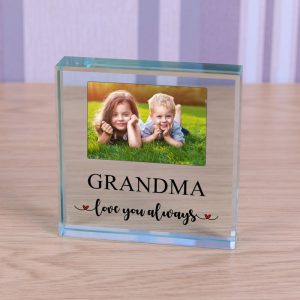Personalised Glass Photo Token Love You Always
