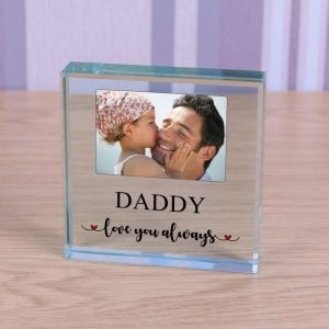 Personalised Glass Photo Token Love You Always