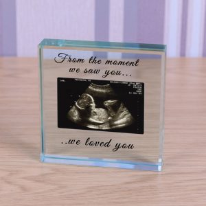 Glass Baby Scan Photo Token From The Moment