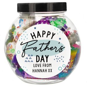 Personalised Fathers Day Sweet Jar