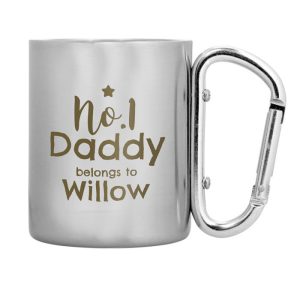 Personalised No. 1 Daddy Stainless Steel Mug