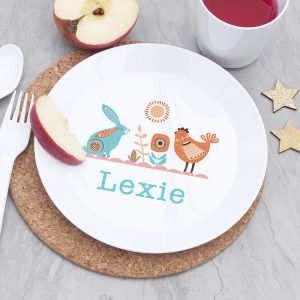 Personalised Kid's Scandi Summer Plastic Dining Set