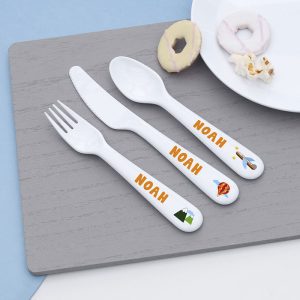 Personalised Kid's Adventure Plastic Dining Set