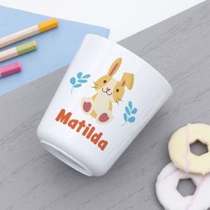 Personalised Kids Easter Bunny Plastic Dining Set