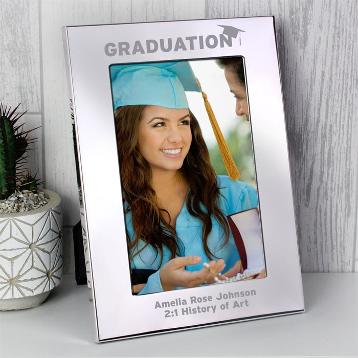 Personalised Graduation 4x6 Inch Aluminium Photo Frame