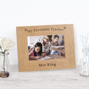 Personalised My Favourite Teacher Wood Frame 6x4 Inch