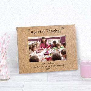 Personalised Special Teacher Wood Frame 7x5 Inch