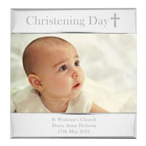 Personalised Christening Day Square 6x4 Inch Photo Frame