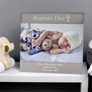 Personalised Christening Day Square 6x4 Inch Photo Frame