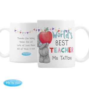 Personalised Me to You World's Best Ceramic Teacher Mug