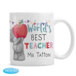 Personalised Me to You World's Best Ceramic Teacher Mug