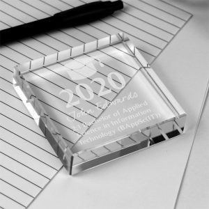 Personalised Graduation Glass Token