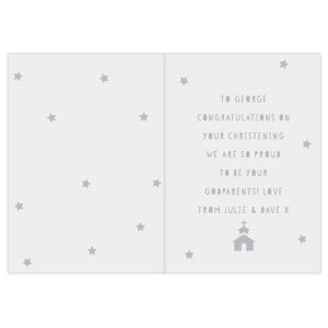 Personalised Grey Paper Cut Style Card