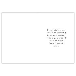 Personalised Clever Clogs Card - Exam Success