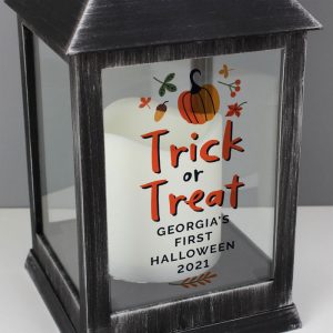 Personalised Trick or Treat Halloween Lantern Decoration