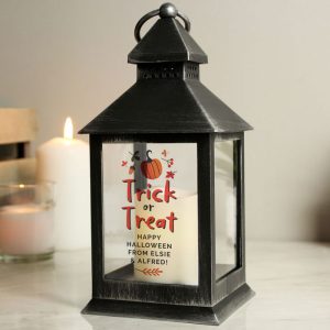 Personalised Trick or Treat Halloween Lantern Decoration
