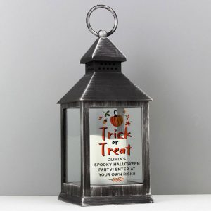 Personalised Trick or Treat Halloween Lantern Decoration