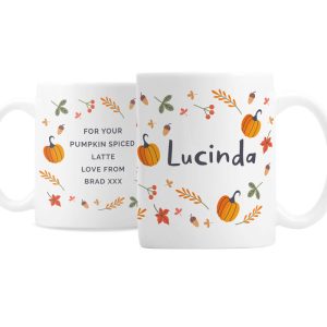 Personalised Pumpkin Halloween Mug Ceramic